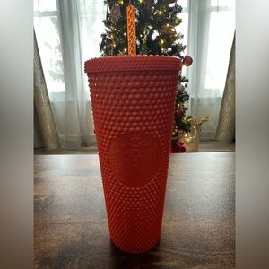Starbucks Bold Orange Studded Tumbler Halloween